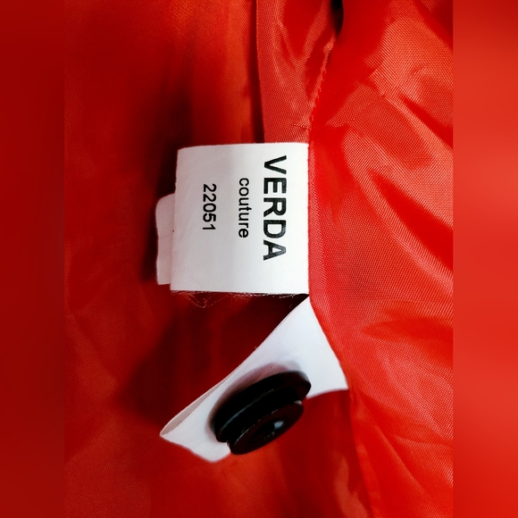 Verda Couture Exclusive Designer Jacket Multi Strips Wool Blend Size EU 40/US M - Picture 7 of 16